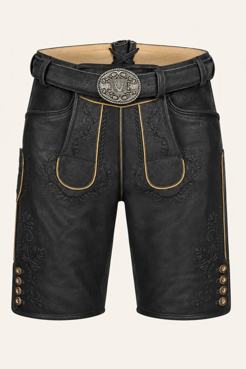 Taleco Tra. Maddox Lederhose Ursins Schwarz Nappalan