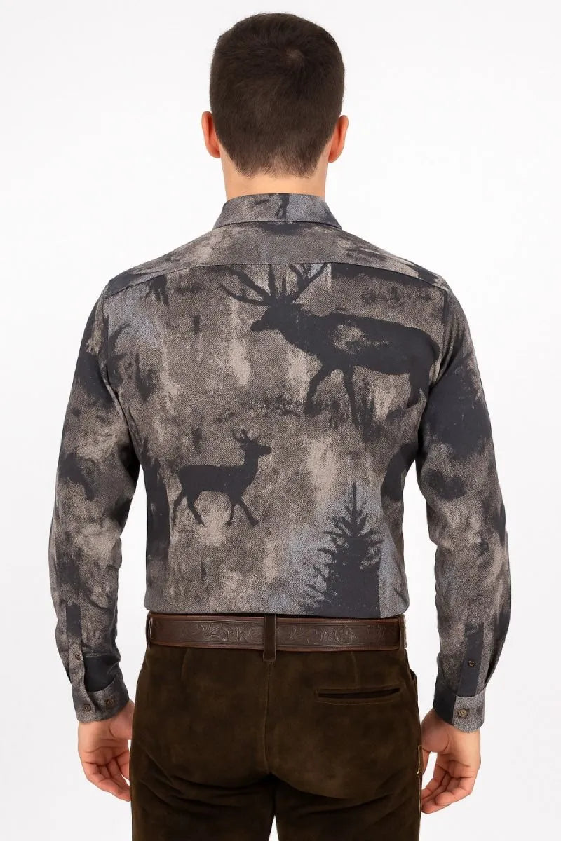 Jeansfield Trachtenhemd Deer Hirsch print