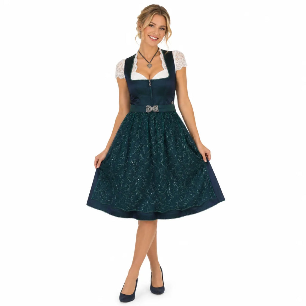 Marjo Tracht Marjo dirndl Dietach petrol (58cm)