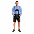 Lederhosenset Emil met blauw hemd en sokken