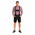 Lederhosenset Emil met bordeau hemd en sokken