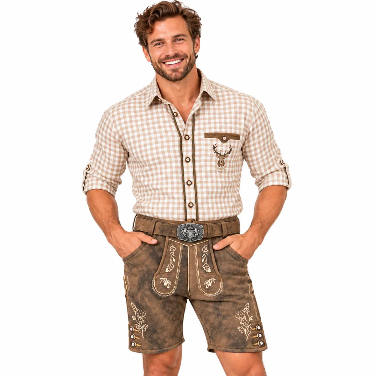 Benelux weas Lederhose Hermann 100% geitenleder
