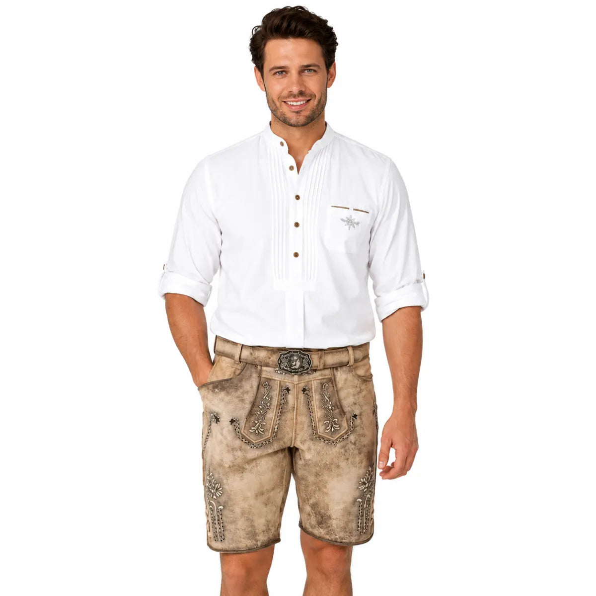 Taleco Tra. Maddox Lederhose Zugersee Birke Antik