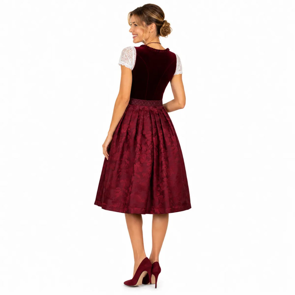 Marjo Tracht Marjo dirndl Rabenstein bordeau wine (58cm)