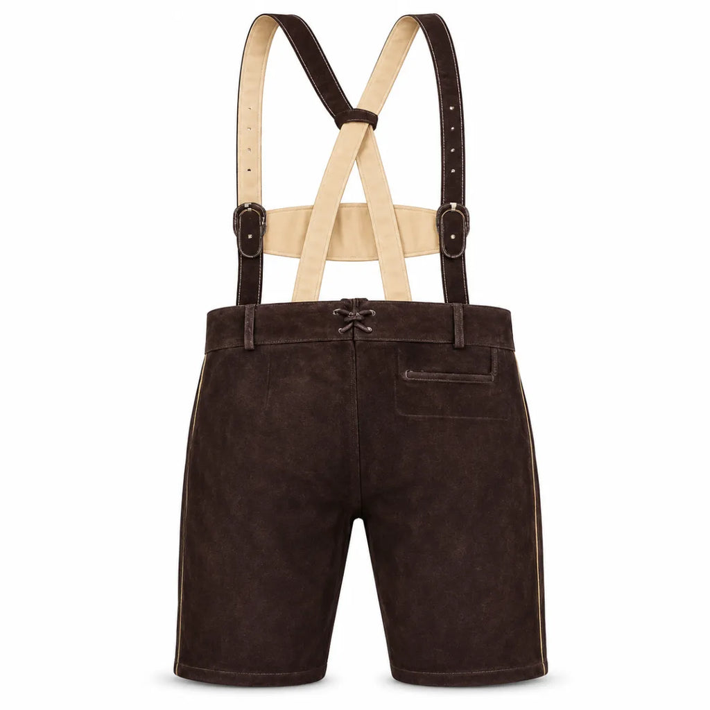 Ittahad Impx Lederhose Roland met bretels