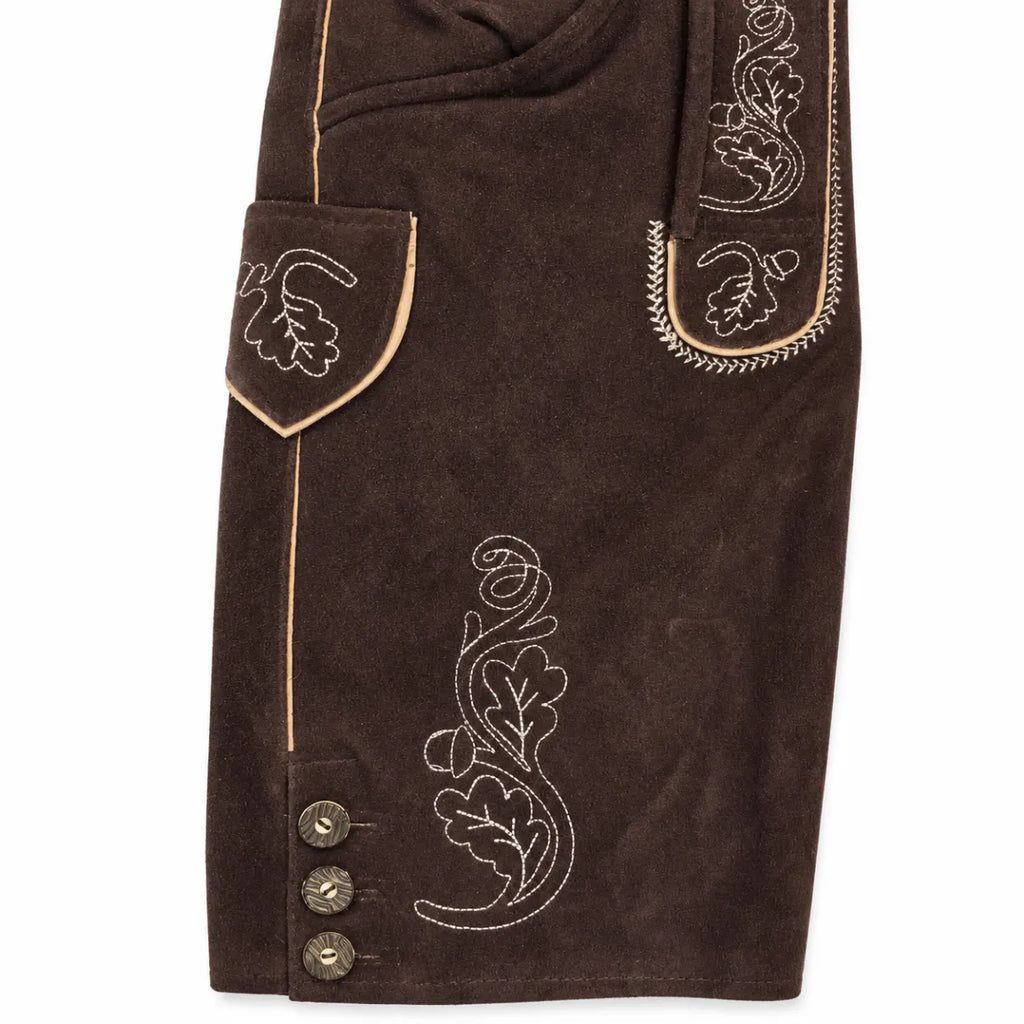 Ittahad Impx Lederhose Roland met bretels