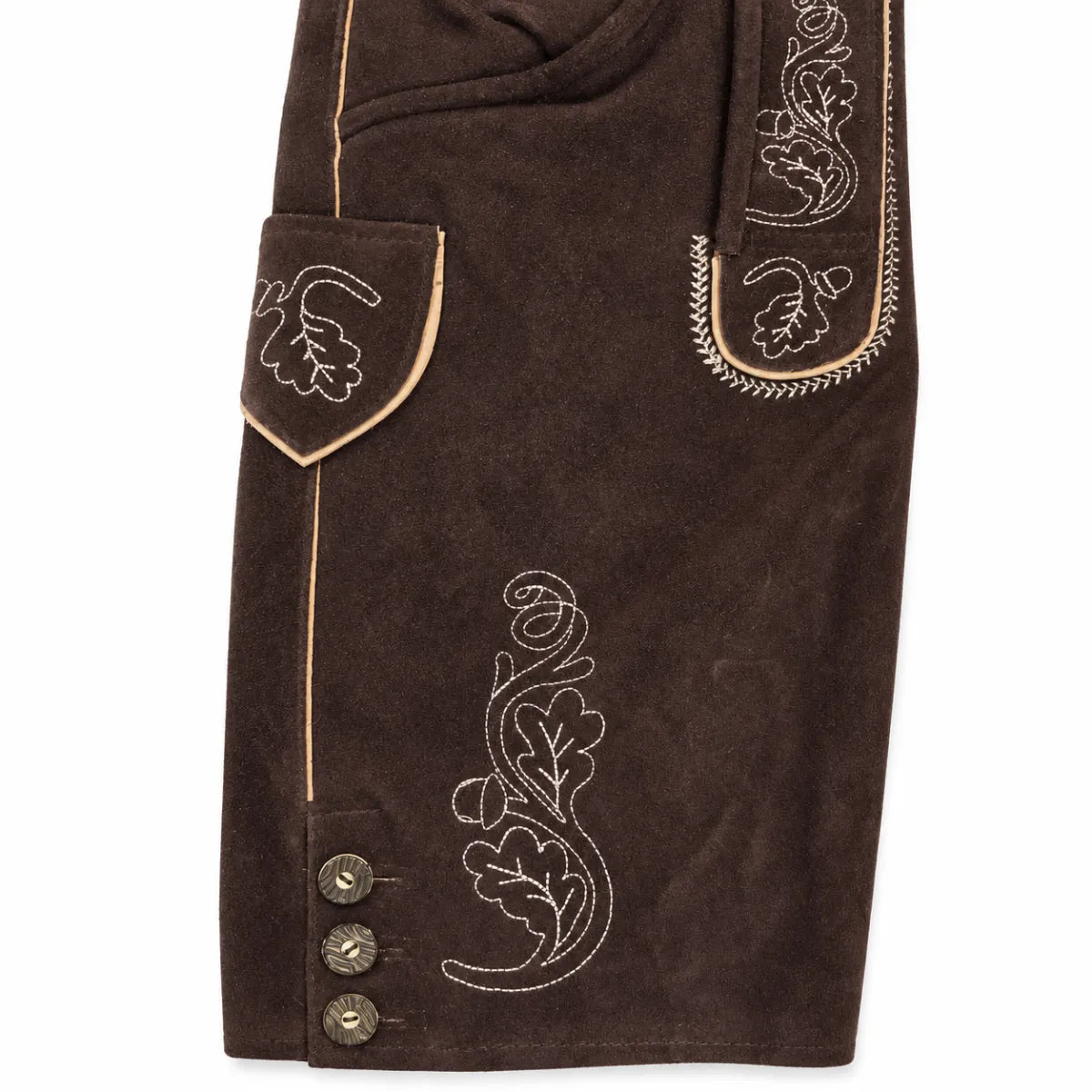 Ittahad Impx Lederhose Roland met bretels