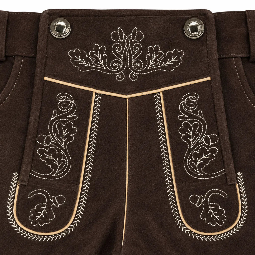 Ittahad Impx Lederhose Roland met bretels