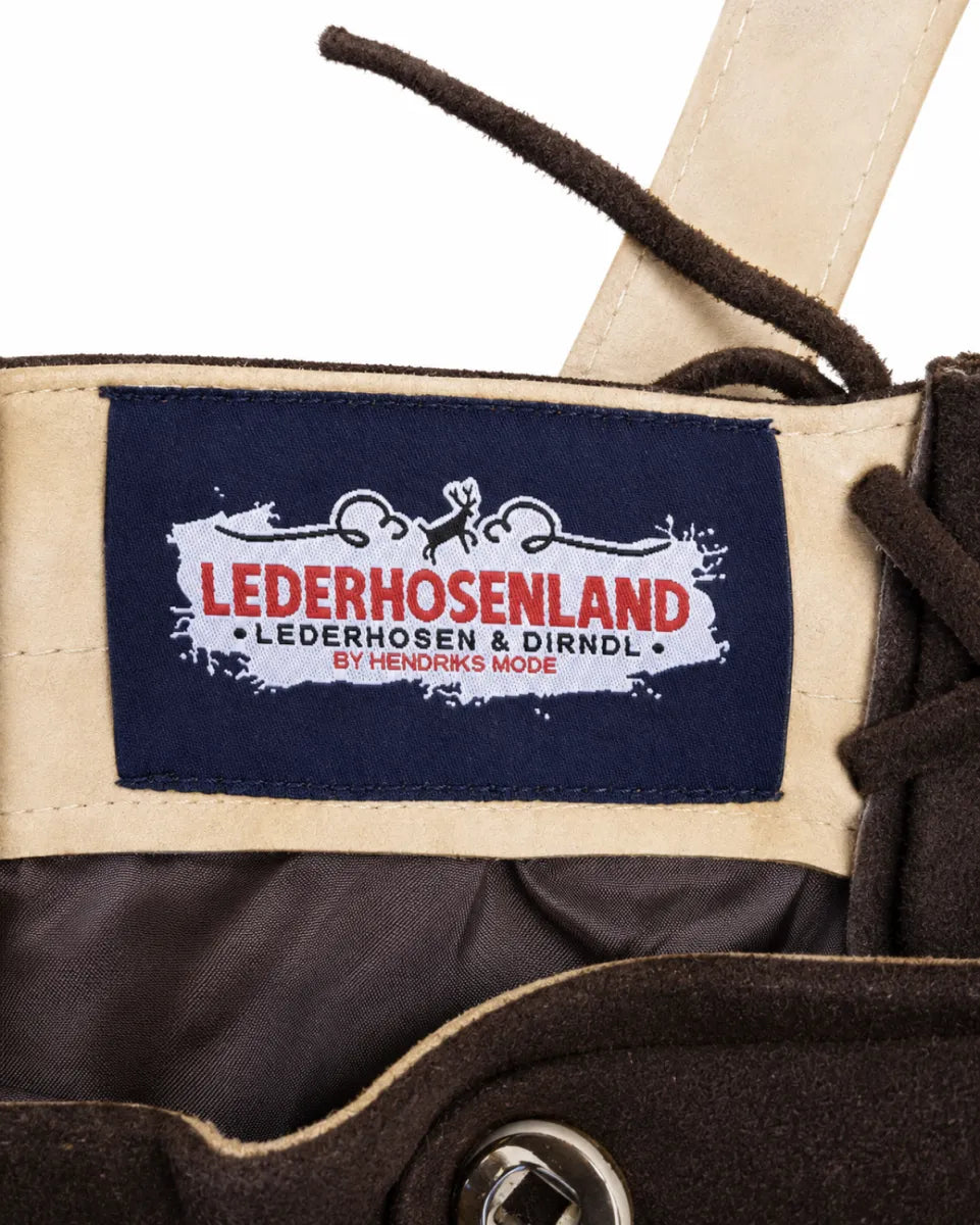 Ittahad Impx Lederhose Roland met bretels