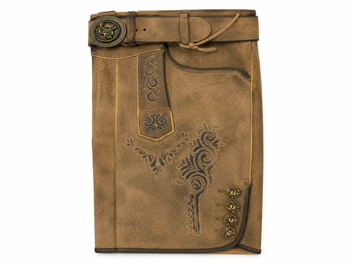 Taleco Tra. Maddox Lederhose Rolli Antik Eiche