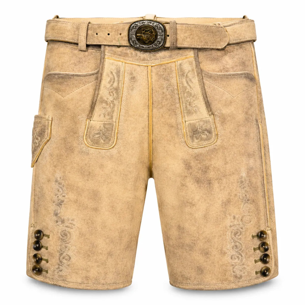 Taleco Tra. Schweigert korte lederhose 100% Hirschleder