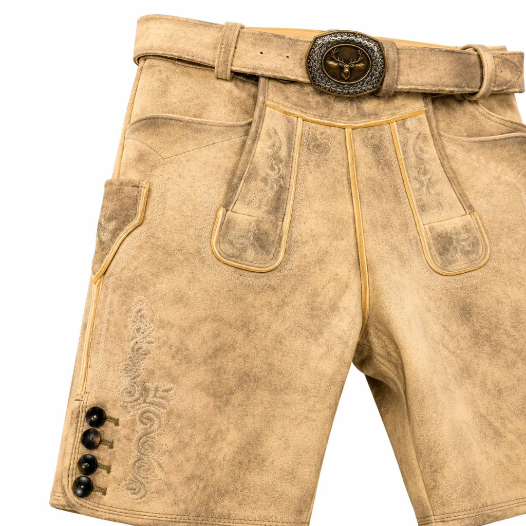 Taleco Tra. Schweigert korte lederhose 100% Hirschleder
