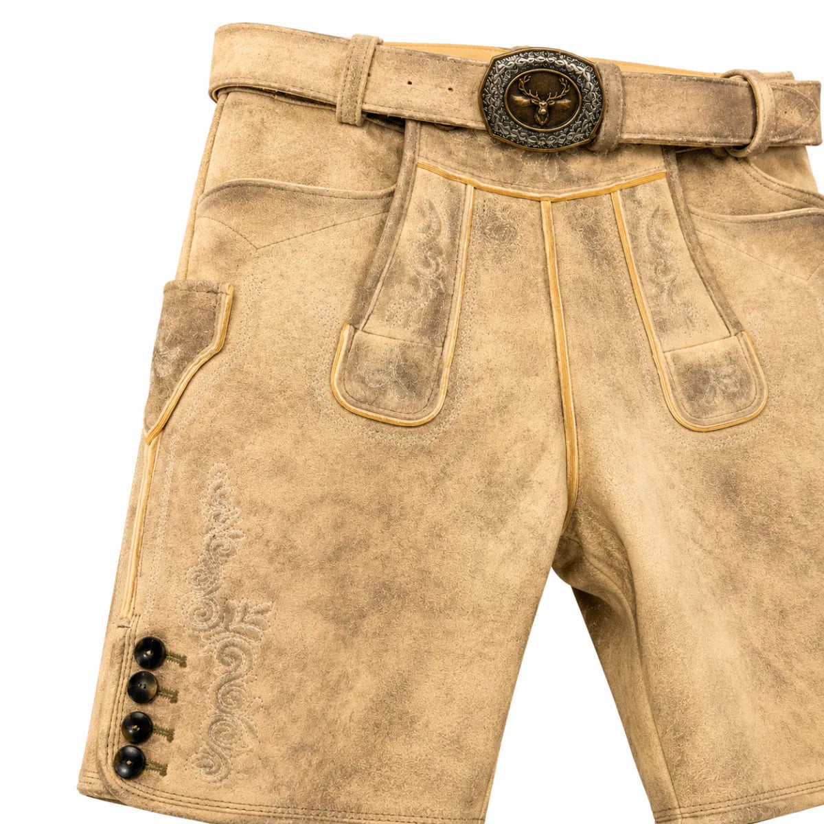Taleco Tra. Schweigert korte lederhose 100% Hirschleder