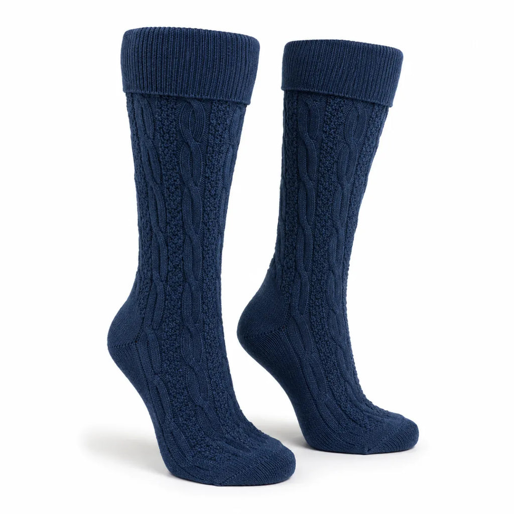 Schumacher Trachtensok lang blauw