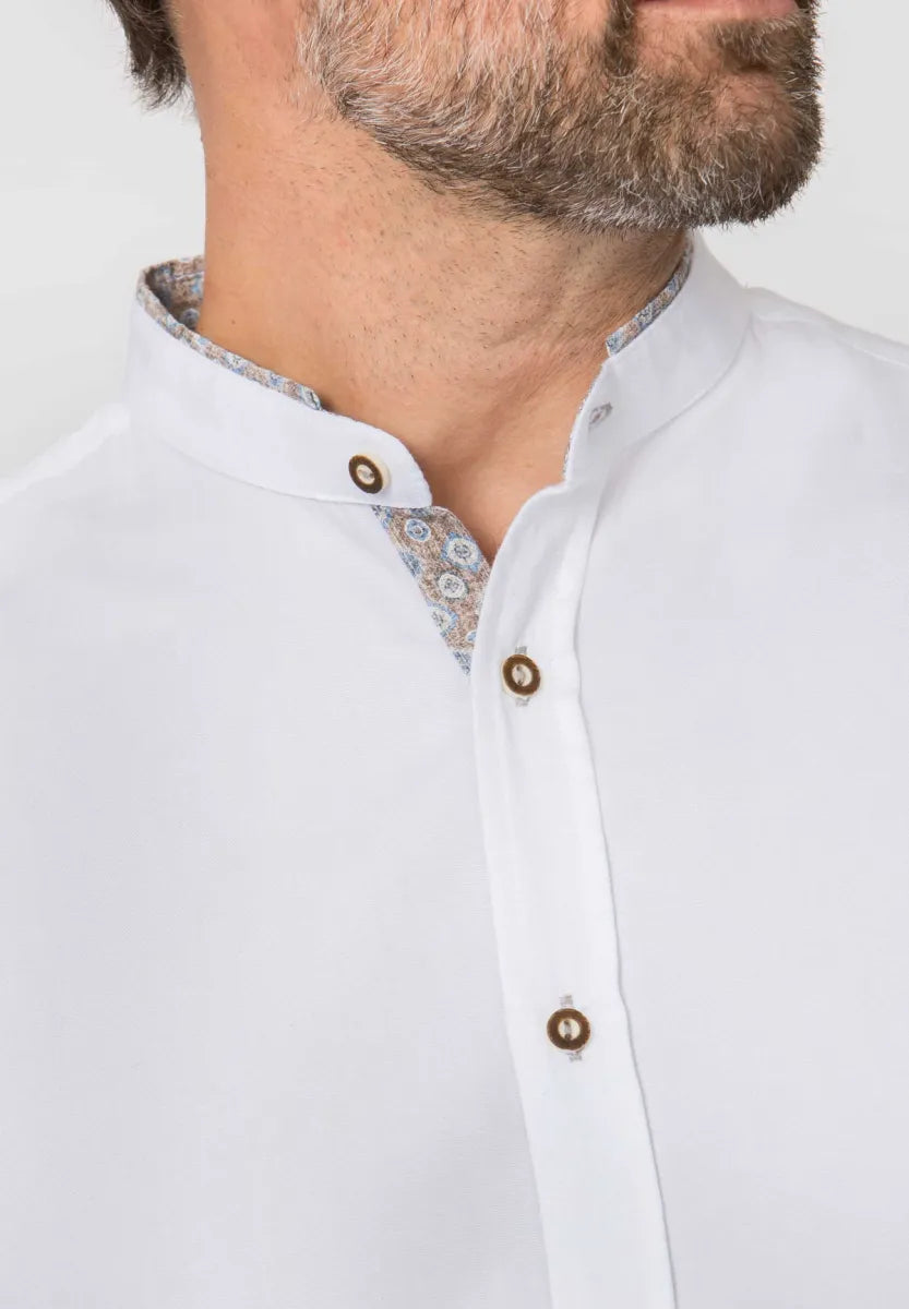 Stockerpoint Stockerpoint Trachtenhemd Rosario wit/blauw