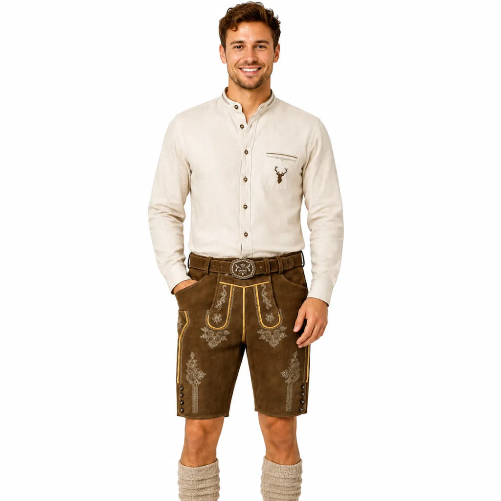 Zoth Schuhha Zoth korte lederhose van 100% Hirschleder